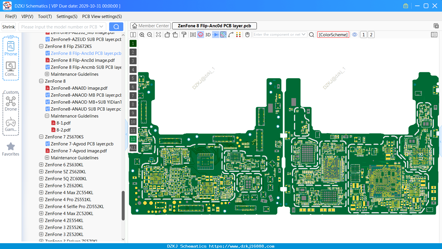 ASUS ZenFone 8 Flip-Anc0d PCB Layer